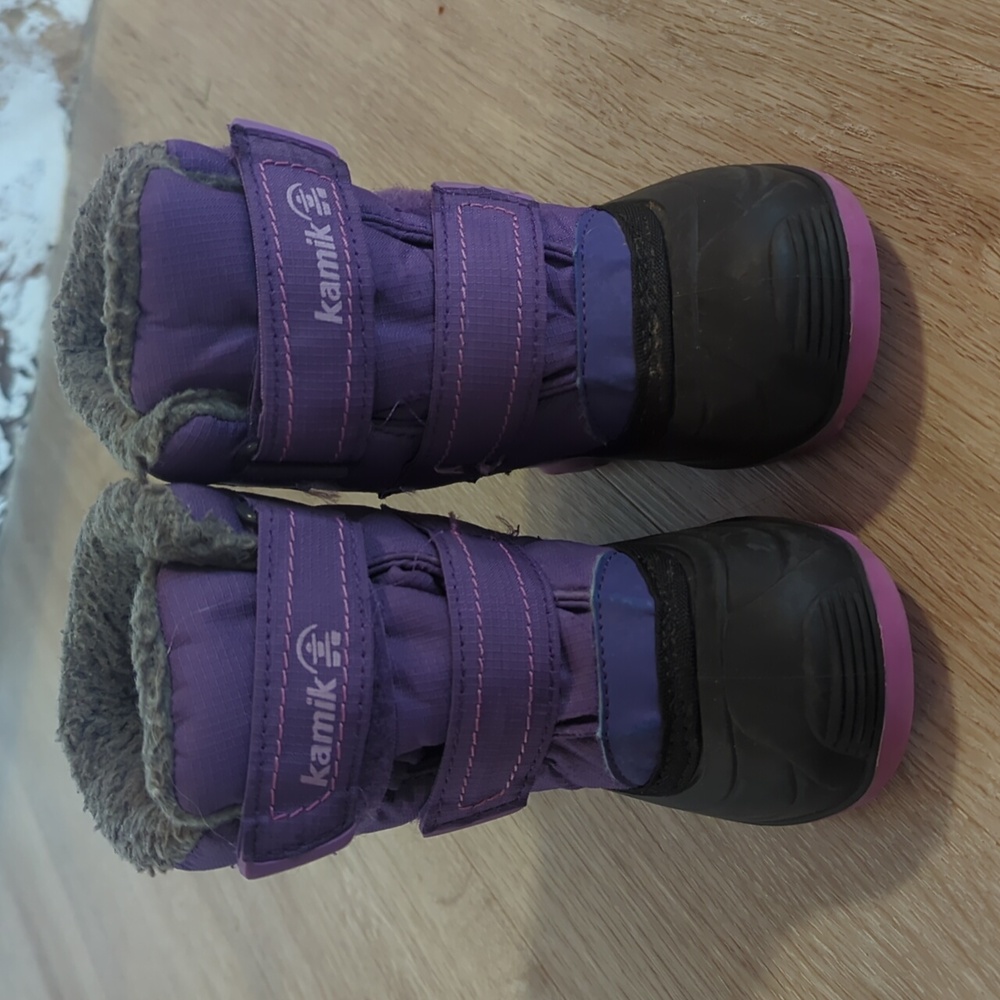 Kamik Kids' Purple and Black Snow Boots